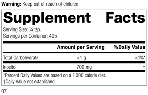 Inositol Powder, Rev 05 Supplement Facts