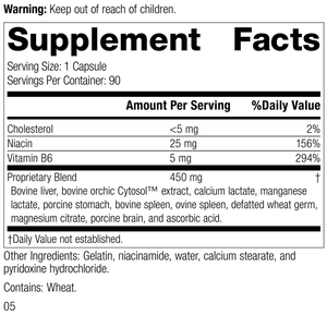 Orchex®, 90 Capsules, Rev 05, Product Label