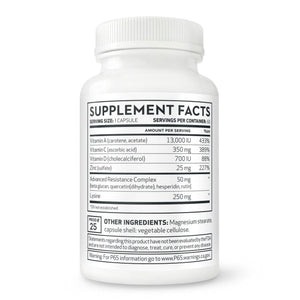 AZACT+ Advanced Immune Support with Vitamin C, D3, Zinc & Lysine 25