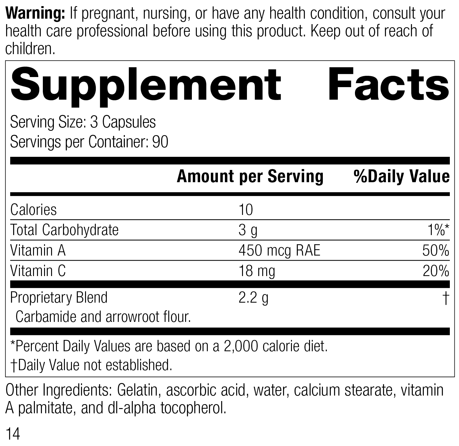 A-C Carbamide®, 270 Capsules