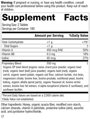 A-F Betafood®, 360 Tablets, Rev 16 Supplement Facts