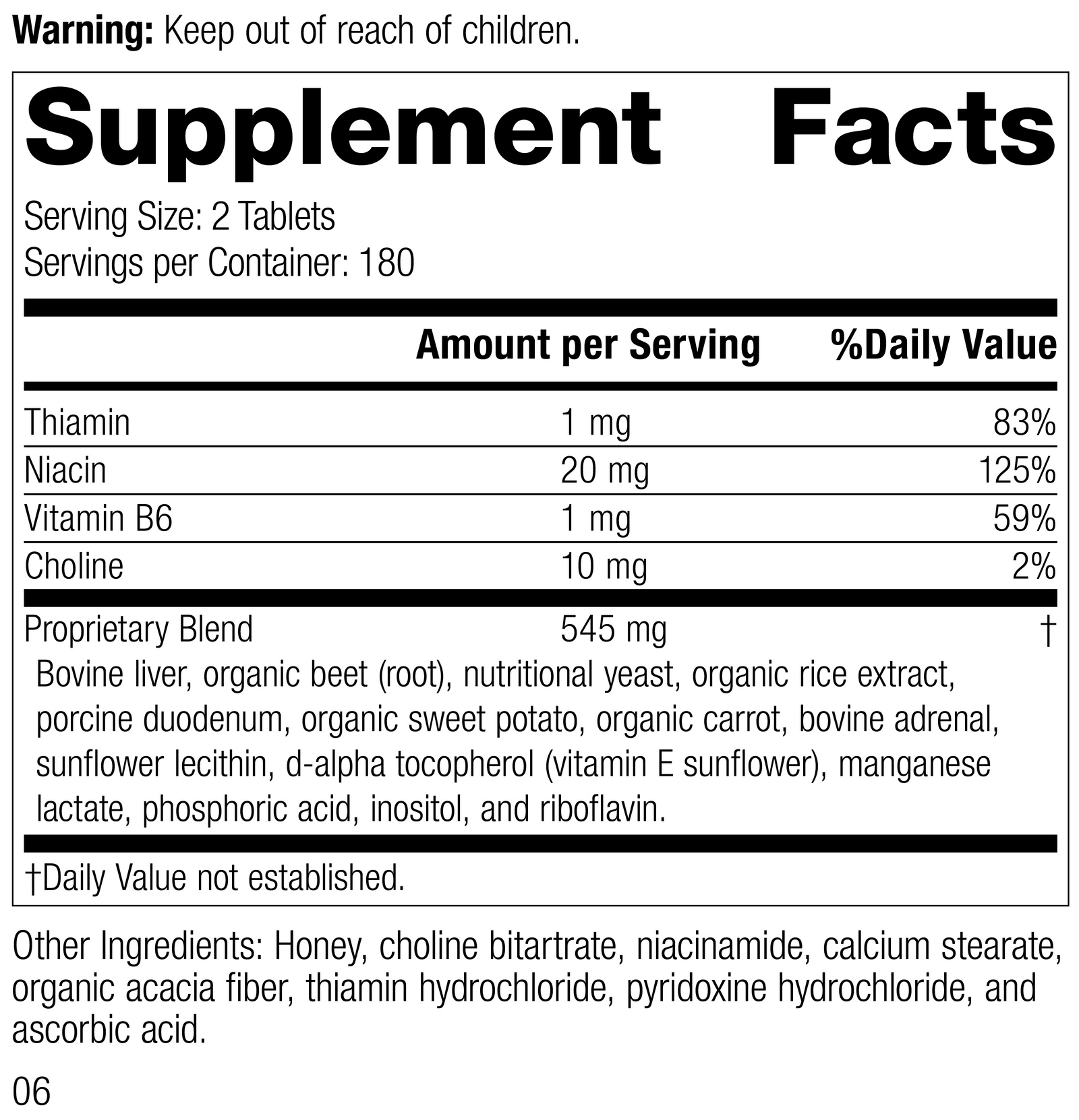 Cataplex® B-GF, 360 Tablets