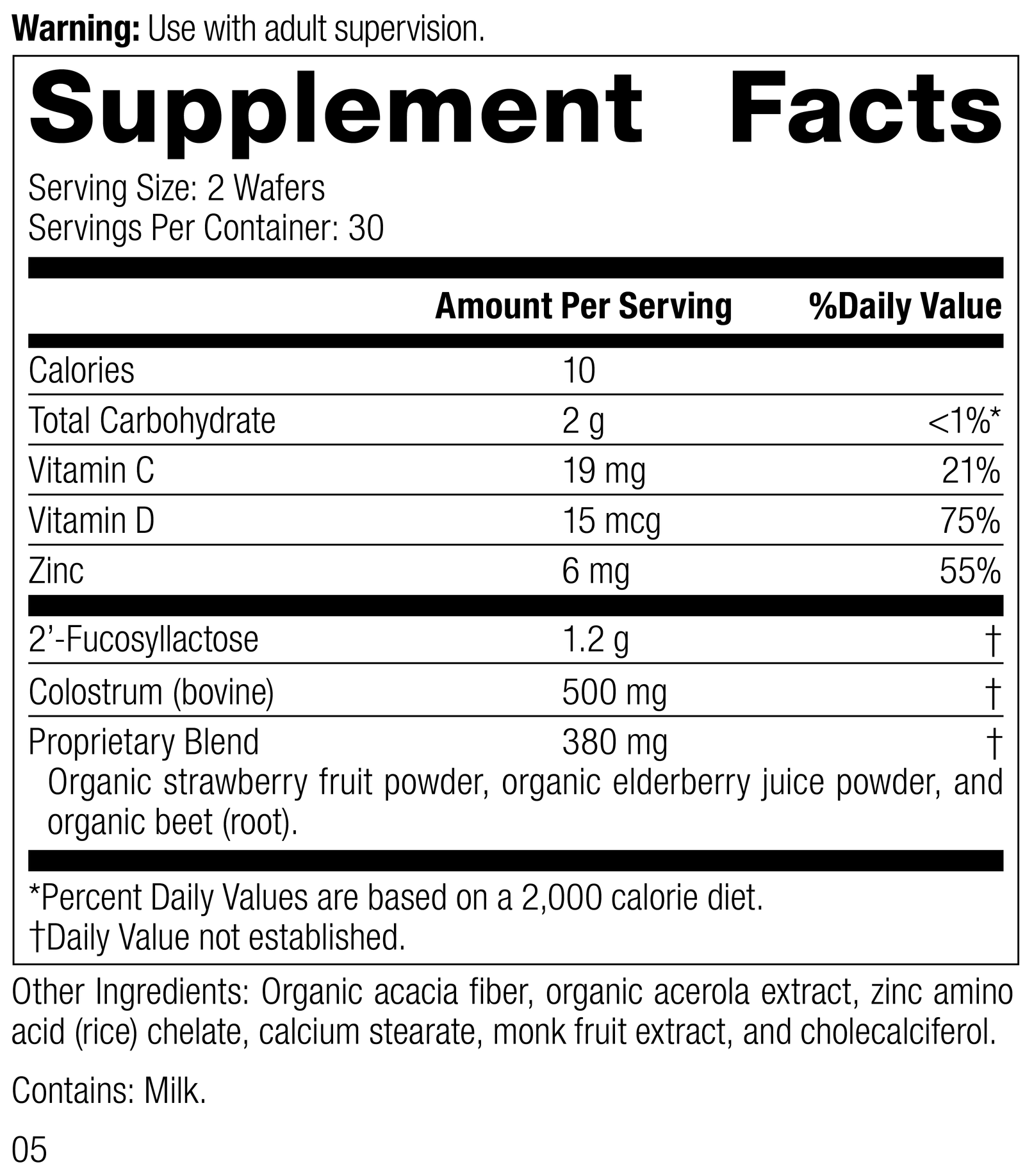 An image of a bottle of SP Children's Immune, a supplement for kids supporting the immune system.