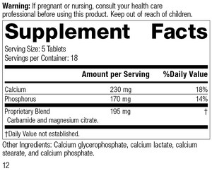 Calsol®, 90 Tablets, Rev 11 Supplement Facts