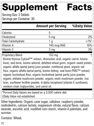 Congaplex® Chewable, 90 Tablets, Rev 11 Supplement Facts