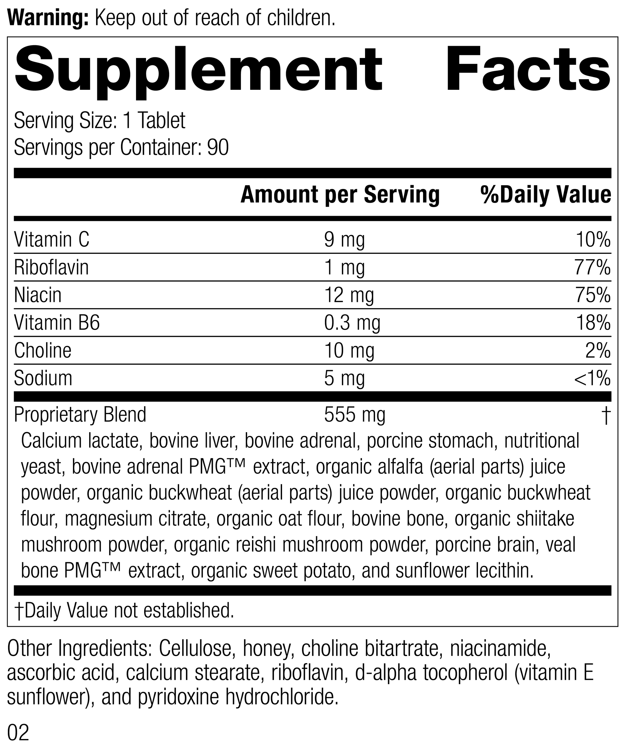 Drenamin®, 90 Tablets