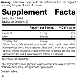 Cataplex® F Tablets, 90 Tablets, Rev 25 Supplement Facts