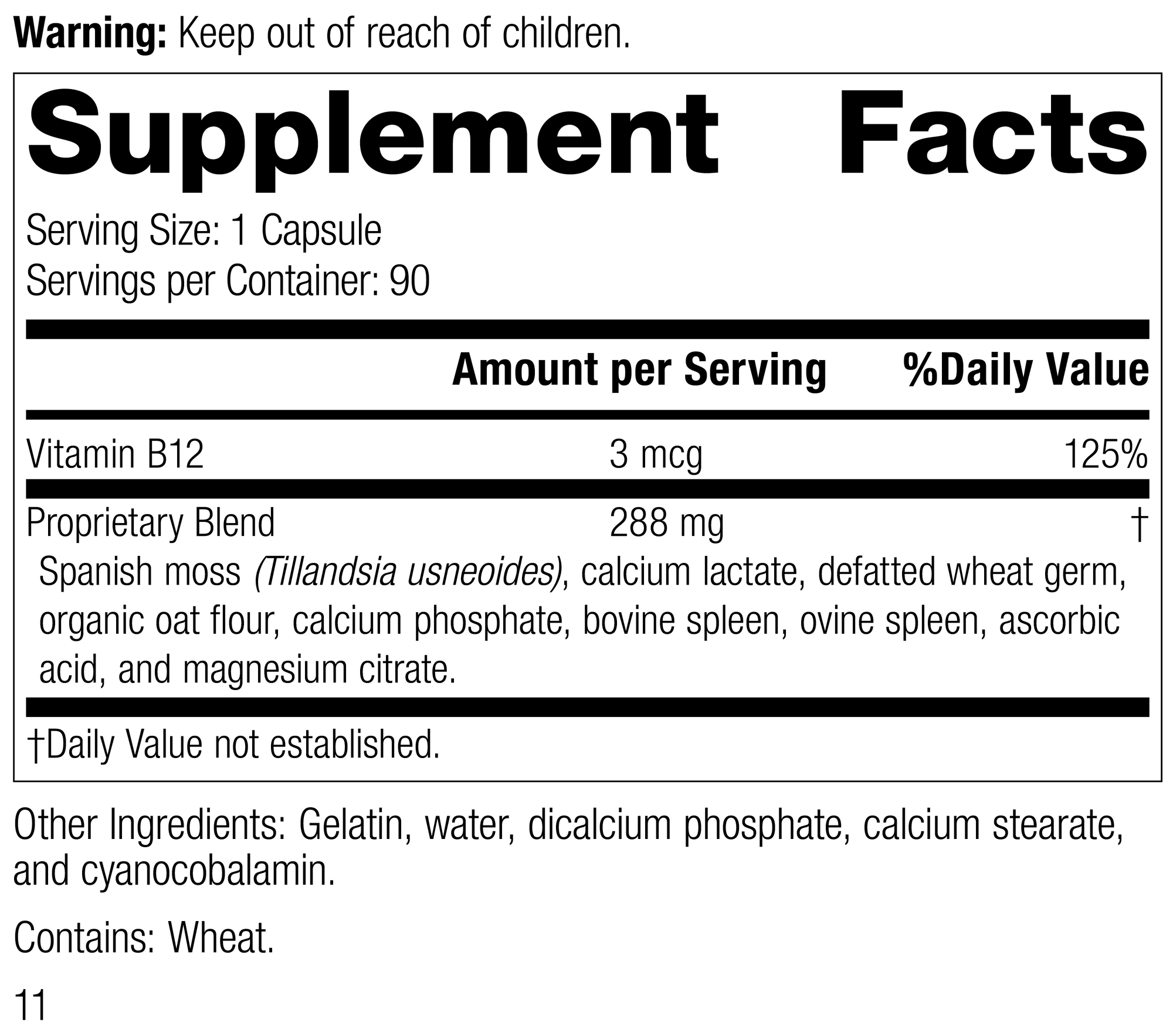 For-Til B12®, 90 Capsules