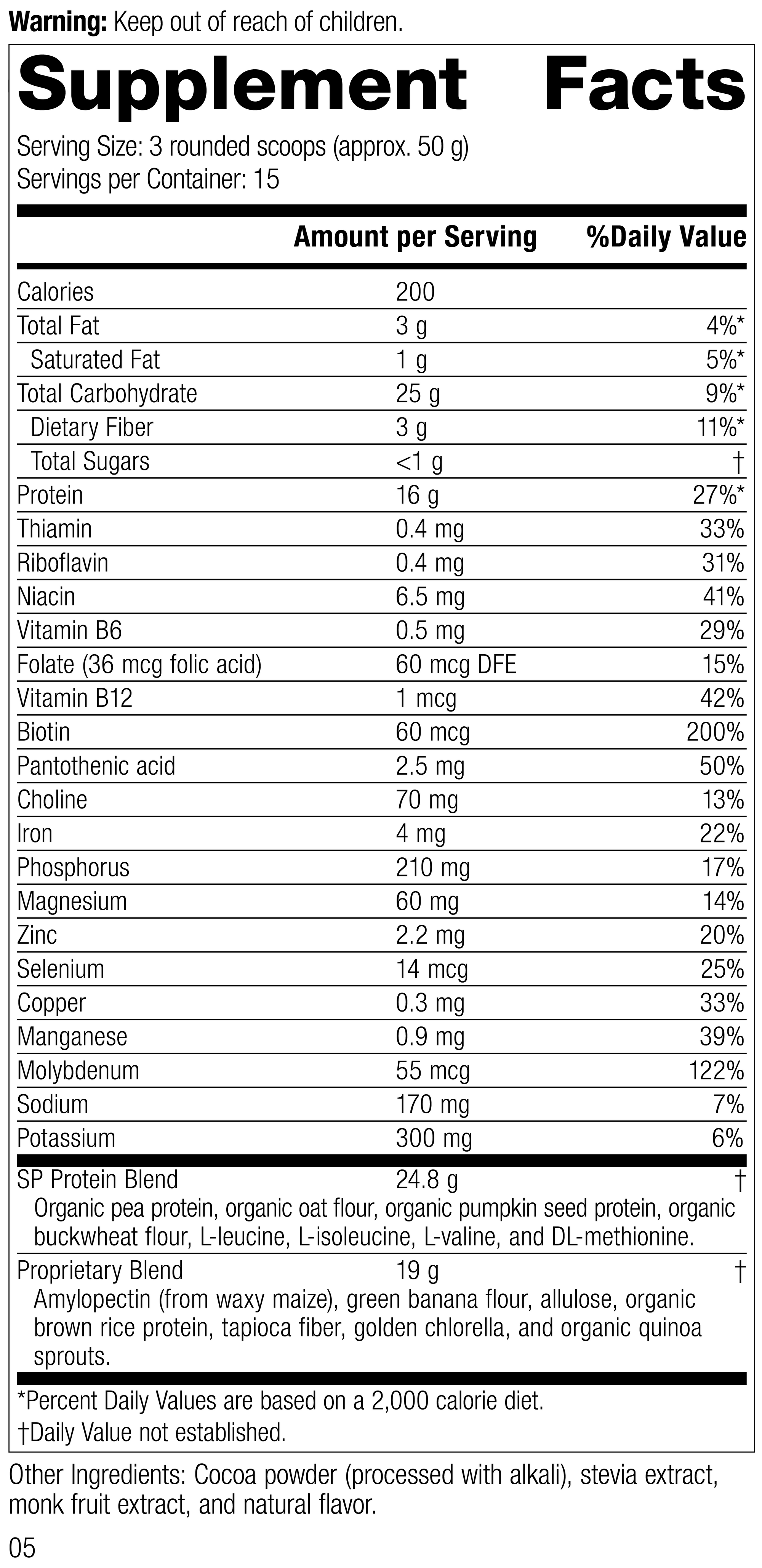 Rev 02 Glucose Assist Chocolate Label