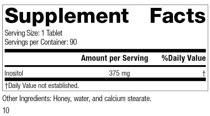 Inositol, 90 Tablets