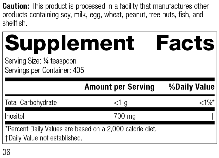 Inositol Powder, 10 Ounces (284 grams)