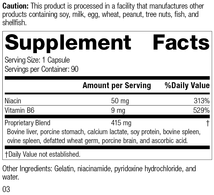 Niacinamide B6, 90 Capsules