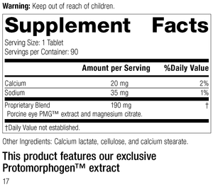 6075 Oculotrophin PMG R16 Supplement Facts