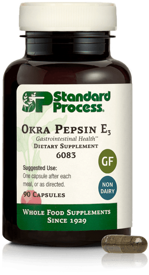 Okra Pepsin E3, 90 Capsules