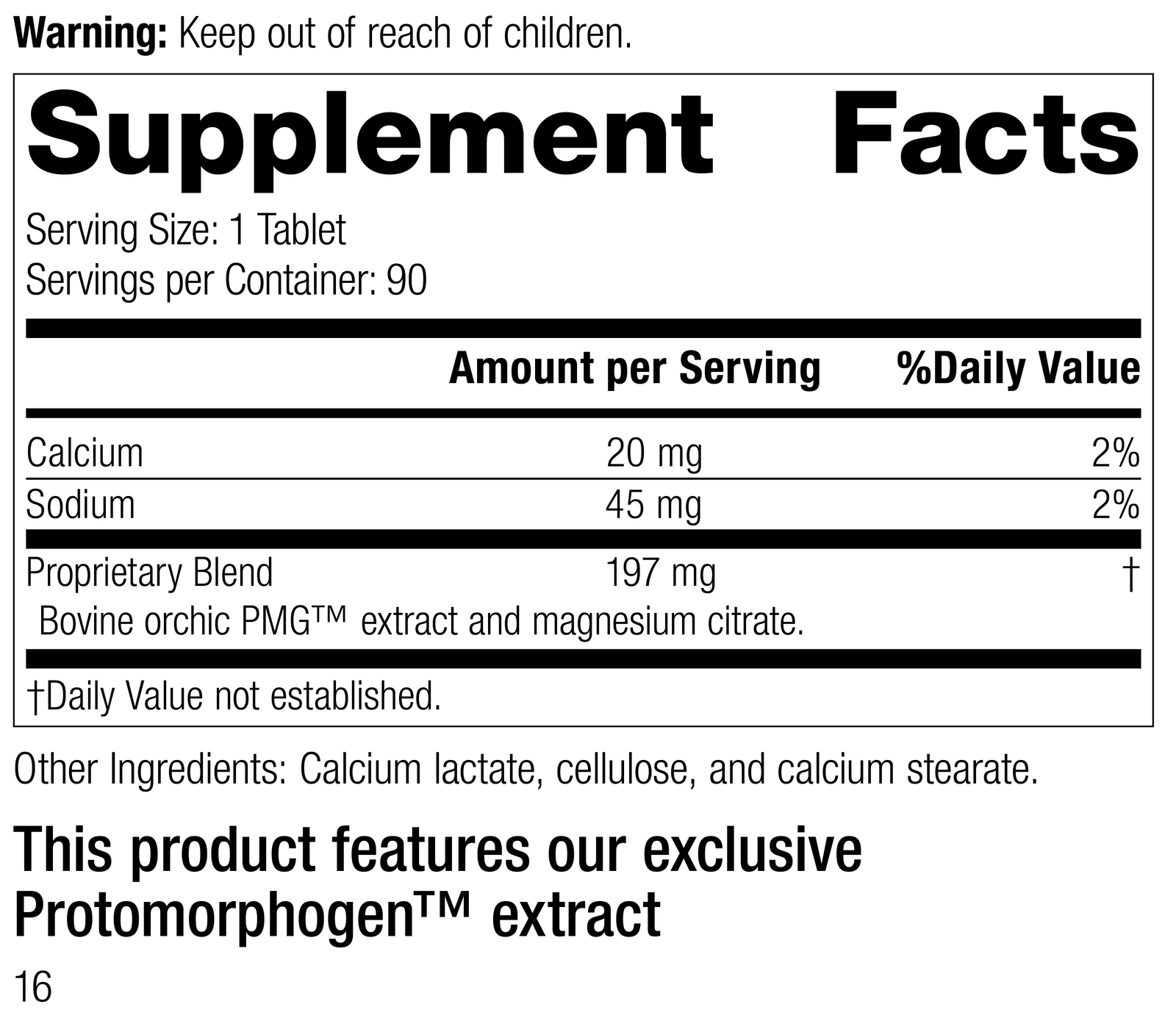Orchic PMG®, 90 Tablets