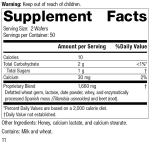 Zymex Wafers, Rev 11 Supplement Facts