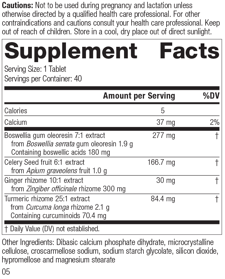 Boswellia Complex, 40 Tablets