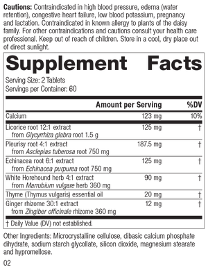 Broncafect, 60 Tablets, Rev 01 Supplement Facts