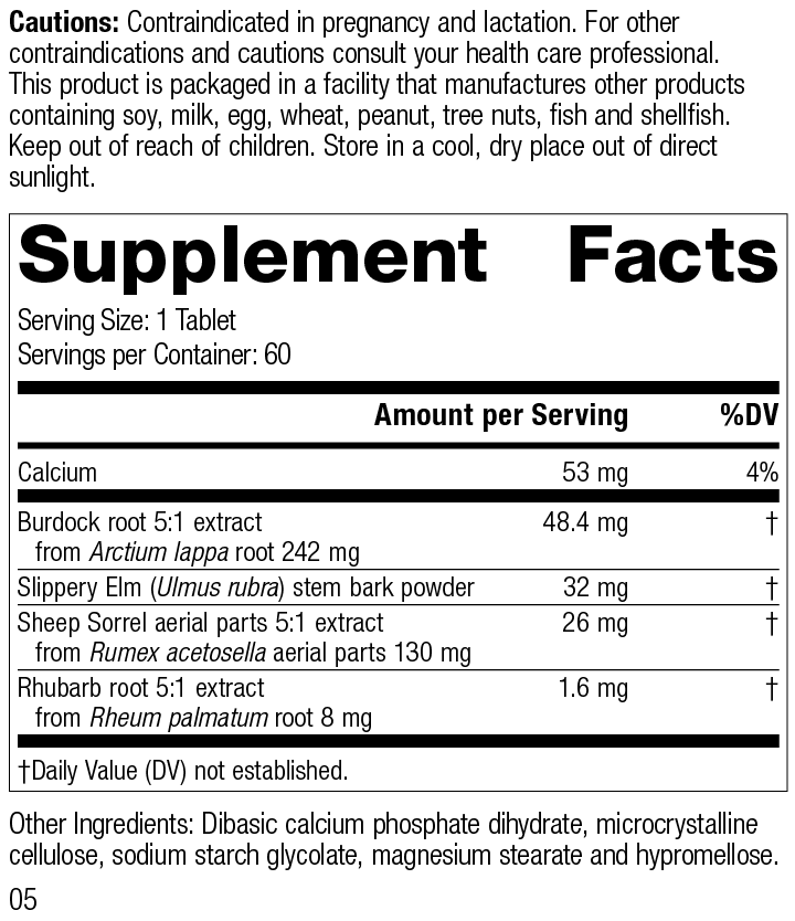 Burdock Complex, 60 Tablets