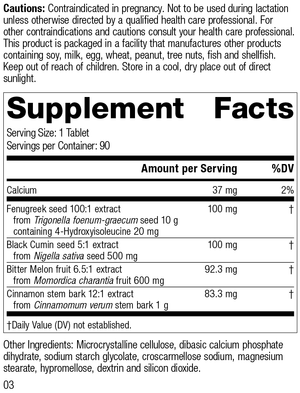 Metabol Complex, 90 Tablets, Rev 03 Supplement Facts