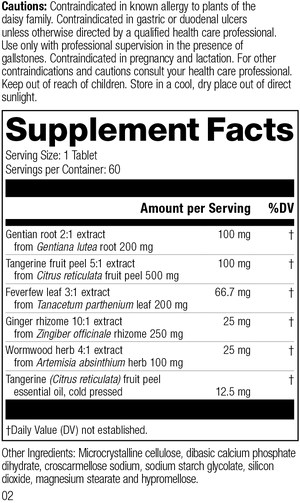 DiGest Forte, 60 Tablets, Rev 02 Supplement Facts