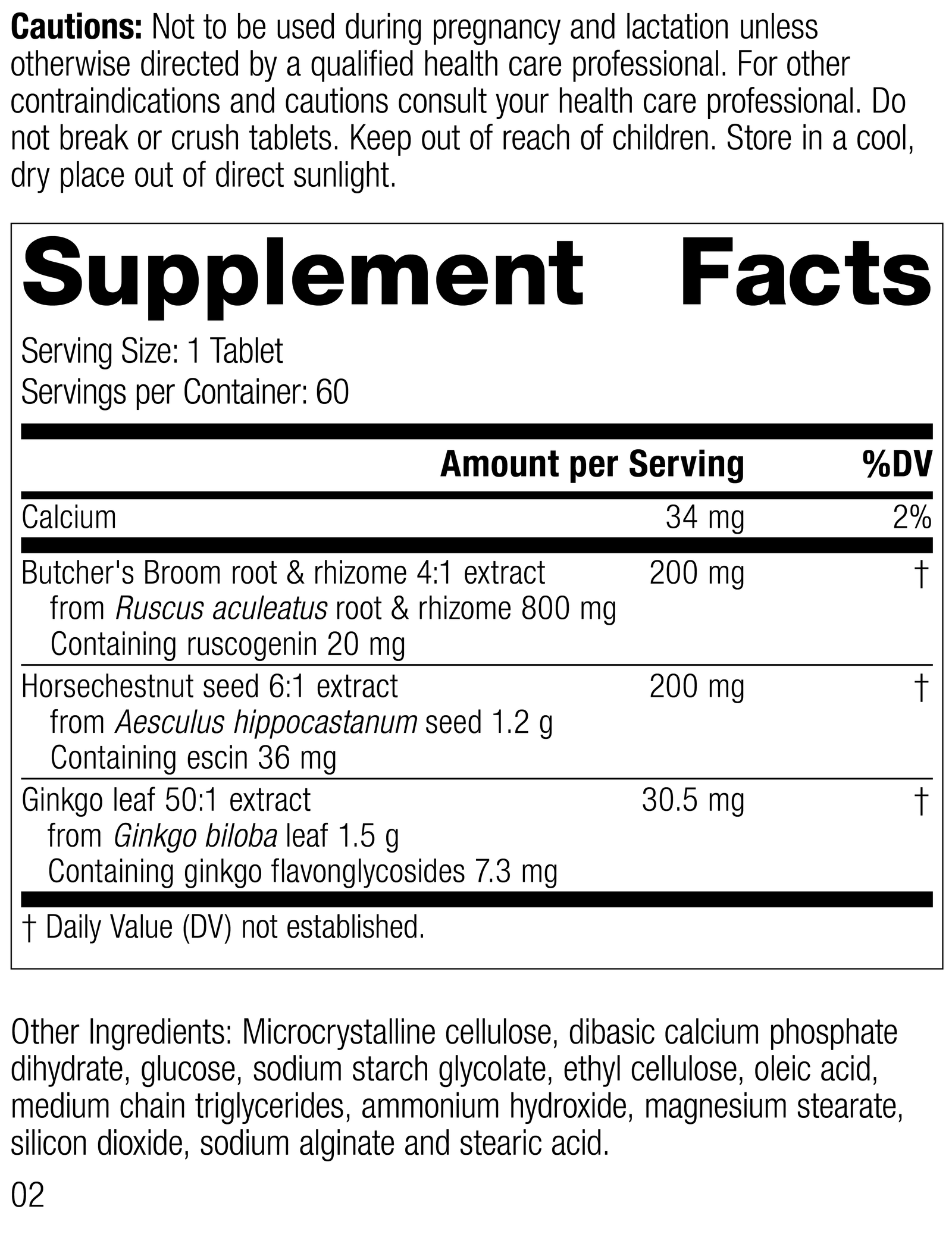 Vascular Care Complex, 60 Tablets