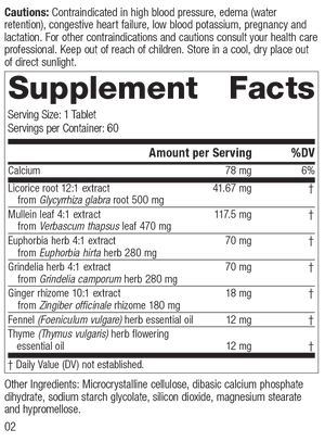 supplement fact label