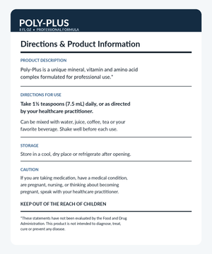 Poly-Plus 8 oz – Advanced Cellular Energy, Mitochondrial & Antioxidant Support